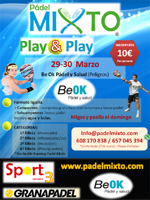Cartel de esta nueva cita con el pádel 