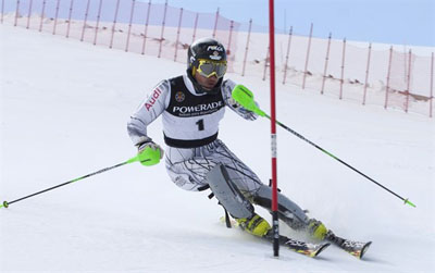 Pol Carreras en pleno descenso 