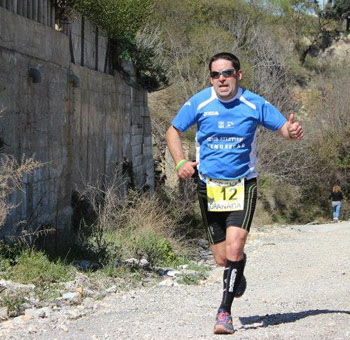 Tomás durante la prueba en Dúrcal 