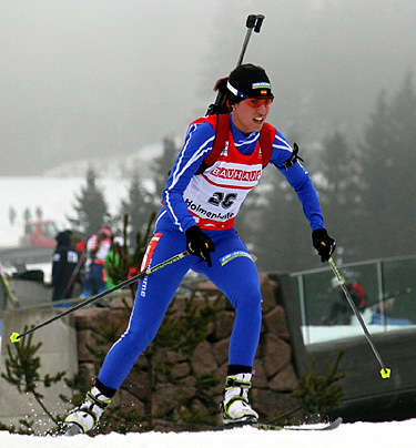 Victoria Padial durante la prueba en Oslo (GRJ) 