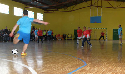 Uno de los partidos del torneo 
