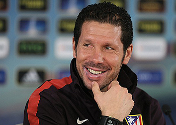 Diego Simeone durante una rueda de prensa