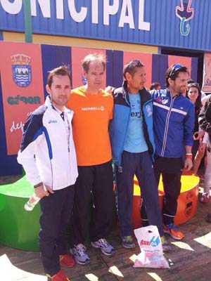 Paquillo y Abel Antón en la prueba de Gádor 
