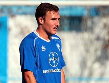 Pablo en un partido con el Maracena (JOSÉ M. ROMERO)