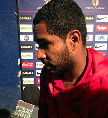 Angulo en la zona mixta tras el encuentro (GRJ)