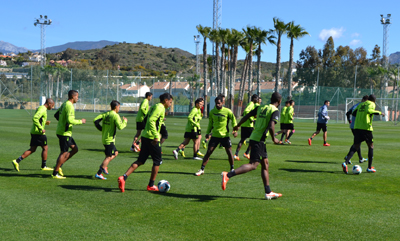 La plantilla ha trabajado en Marbella (GRANADA CF)