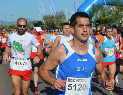 Luis Padial en plena carrera 