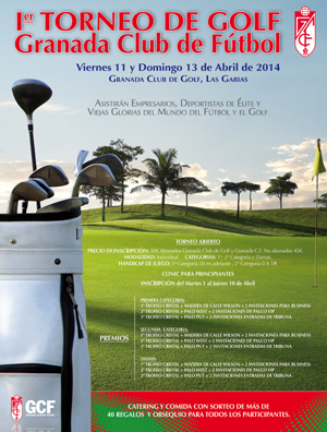 Cartel del torneo de golf del Granada CF