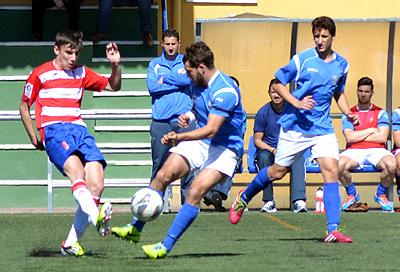 El Granada CF `B` superó al Puerto Malagueño `B`.(LÁZARO)