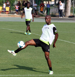 Foulquier durante un entrenamiento (GRJ)