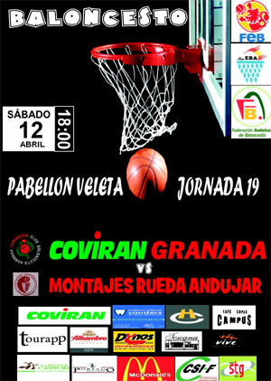 Cartel del encuentro de este sábado en el Pabellón Veleta