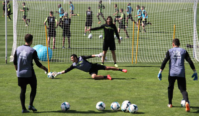 Roberto ha entrenado a un gran ritmo 