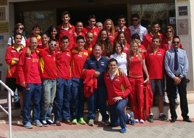 Equipo nacional de marcha en Torrevieja 