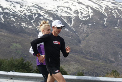 El marchador polaco durante su entrenamiento en Sierra Nevada
