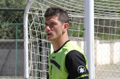 Piti tras el entrenamiento de esta mañana (GRJ)