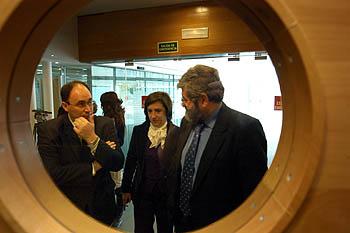 Pedro Jimenez junto a Sandra Garcia y Leonardo Chaves (GRJ)