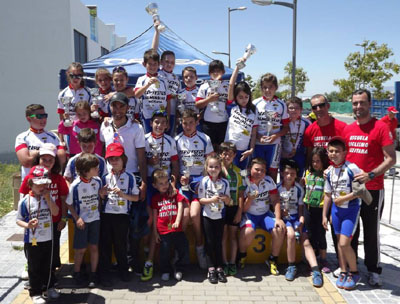 Ciclistas sexitanos en Churriana 