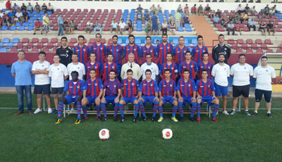 Plantilla del Alzira, rival del conjunto lojeño 