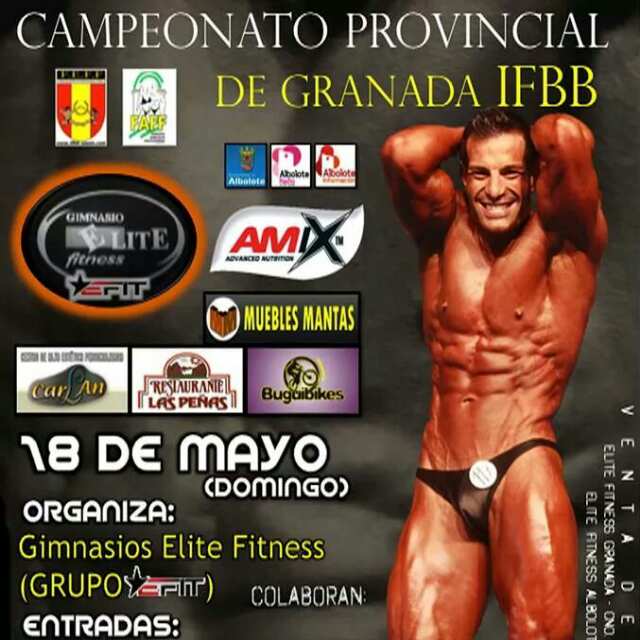 Cartel del Campeonato Provincial IFBB (GRJ)