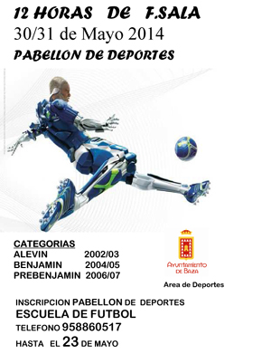 Cartel del torneo de fútbol 7 para los más pequeños 