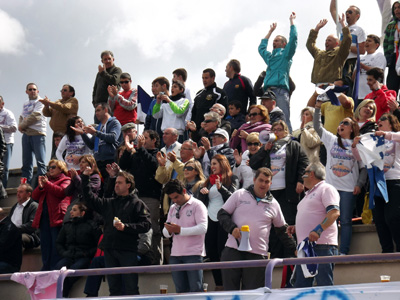 Aficionados lojeños en Valladolid hace dos años 