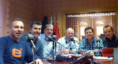 Parte del equipo del programa radiofónico Z Sport Directo (GRJ)