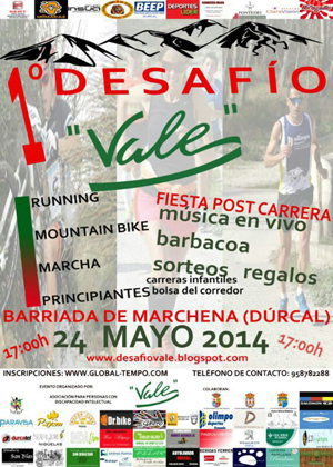 Cartel del I Desafío Vale 
