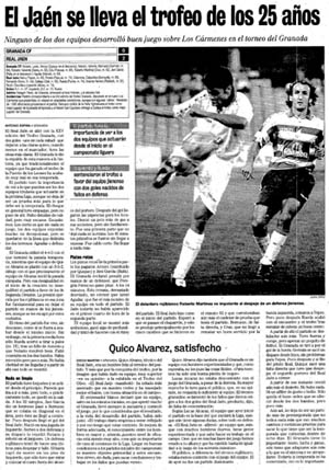 Noticia publicada en Ideal el 22 de agosto de 1997