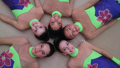 Integrantes del Club Granada de gimnasia rítmica