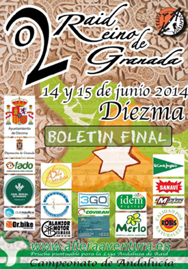 Cartel del II Raid Reino de Granada