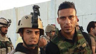 Ali Adnan, derecha, en la imagen difundida por twitter 