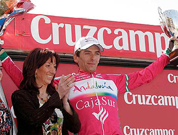 Xavier Tondo, primer líder de la ronda andaluza (DEPORINTER)