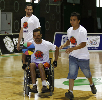 Imagen del +Qbasket para todos celebrado en Málaga 