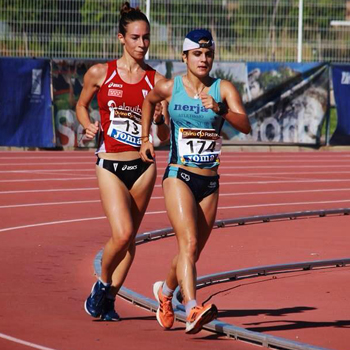 María Pérez durante el Campeonato de España 