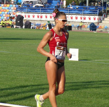Ainhoa Pinedo durante su participación en el Campeonato de España 