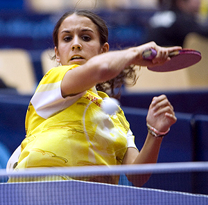Sara Ramírez, jugadora granadina del Fotoprix Vic TT