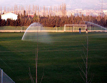 Imagen panorámica de los campos de fútbol de Antonio Sánchez