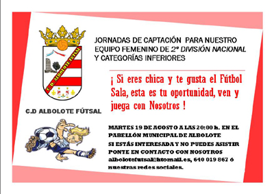 El Albolote futsal busca nuevos talentos 
