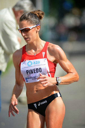 Ainhoa Pinedo en una de sus competiciones