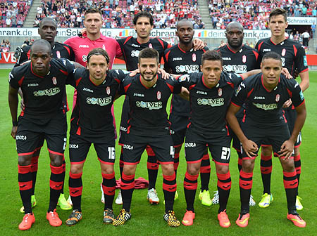 Once inicial del Granada en el campo del FC Colonia (GRANADA CF)