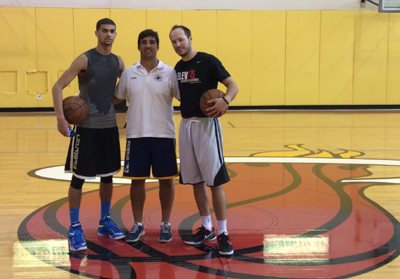 Pablo Pin durante su estancia con los Miami Heat 