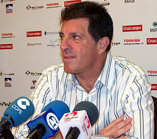 Braojos durante una rueda de prensa