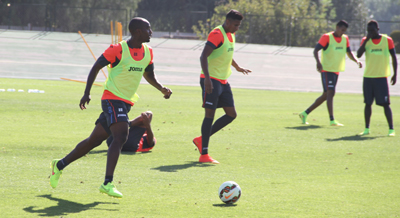 La intensidad preside cada entrenamiento rojiblanco 