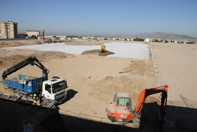 Los campos están listos para comenzar la siembra del césped (GRJ)