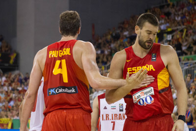 Los hermanos Gasol han marcado el ritmo de España (FEB)
