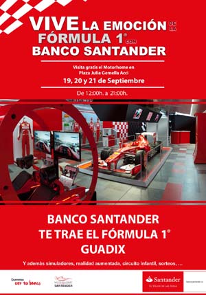 Cartel de la exposición de Fórmula 1