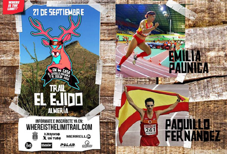 Cartel de la prueba ejidense donde colabora el exmarchador accitano 