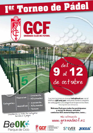 Cartel del I Torneo de Pádel GFC
