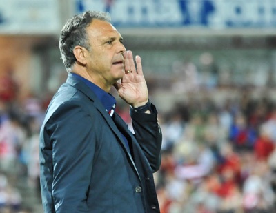 Joaquín durante el transcurso del choque (J. M. BALDOMERO)