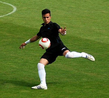 Jorge Sánchez durante un entrenamiento 